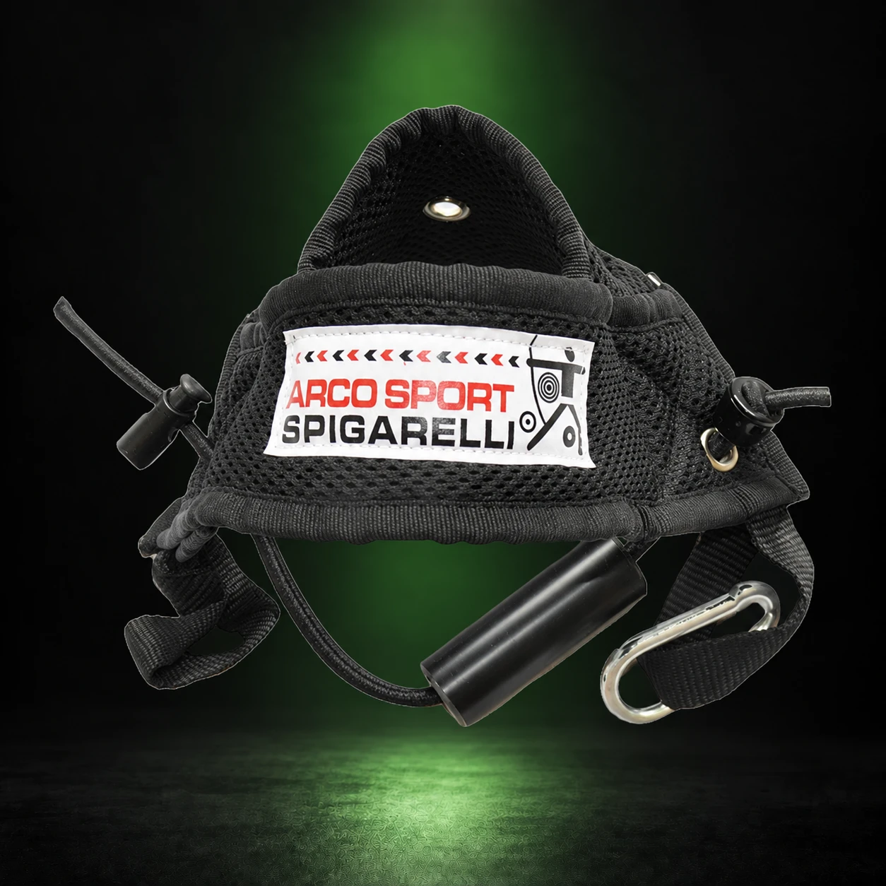Spigarelli Trainingsgerät für Bogensport mit Zugband und Schultergurt