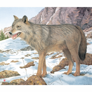 JVD Zielauflage Tierbildauflage Wolf