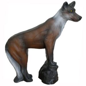 3D-Ziel Wolf auf Stein