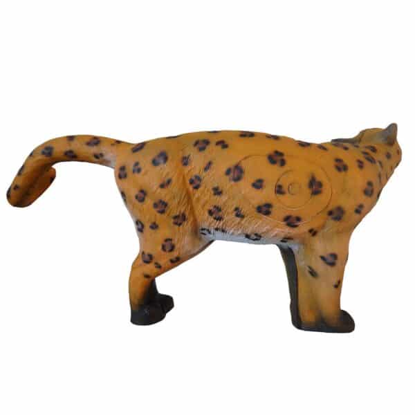 3D-Ziel Leopard stehend in vollständiger Seitenansicht