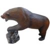 3D-Ziel Grizzlybär mit Beute in vollständiger Seitenansicht
