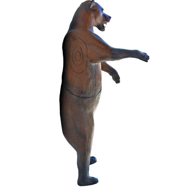 5596552881.jpg 3D-Ziel Grizzlybär aufrecht stehend in Seitenansicht mit sichtbarer Zielzone