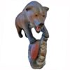 3D-Ziel Grizzlybär mit Beute in schräger Vorderansicht