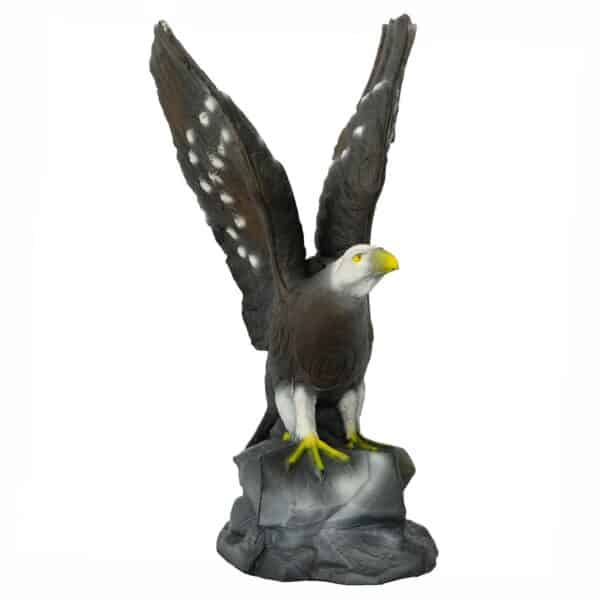 3D-Ziel Weißkopfseeadler mit ausgebreiteten Flügeln in Vorderansicht