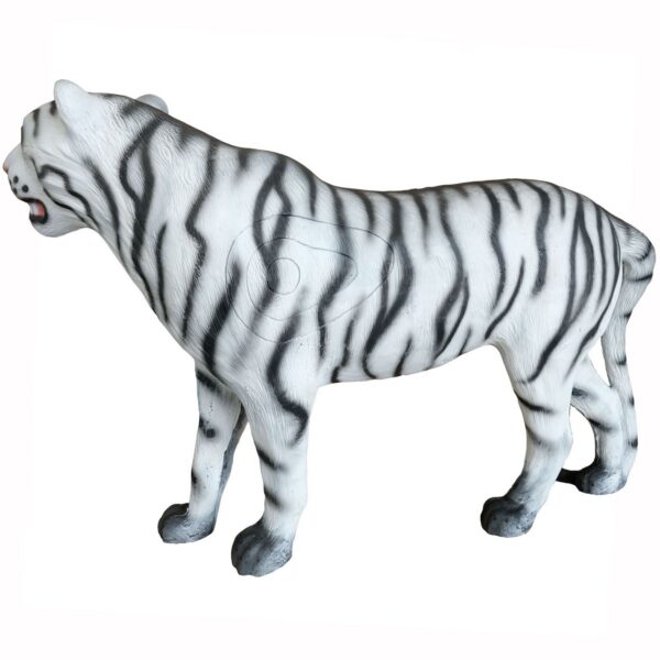 5598133955.jpg 3D-Ziel Weißer Tiger in Seitenansicht mit sichtbarer Zielzone