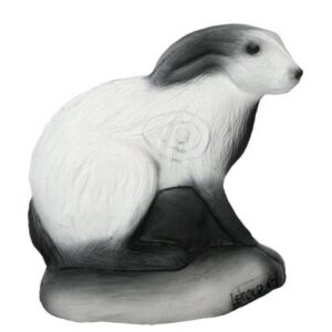 3D-Ziel Schneehase sitzend