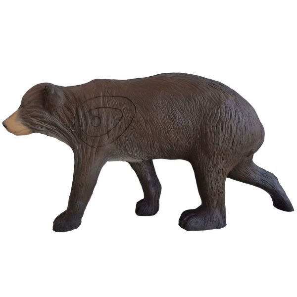 3D-Ziel Kleiner Braunbär laufend in vollständiger Seitenansicht