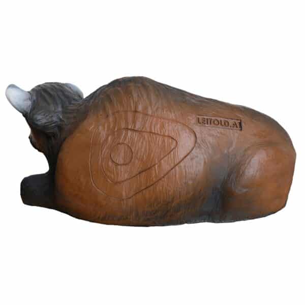 5598371408.jpg 3D-Ziel Bison liegend in Seitenansicht mit angehobenem Kopf