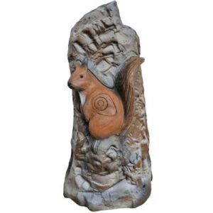 3D-Ziel Stein mit Eichhörnchen und Marder