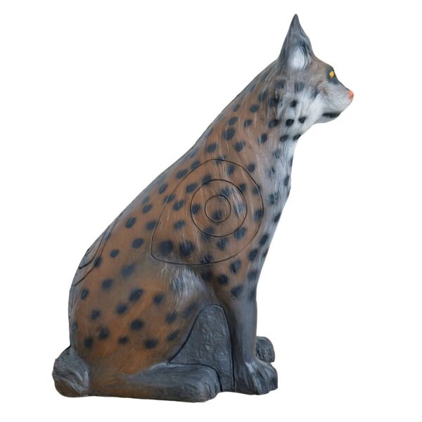 5598519806.jpg 3D-Ziel Luchs sitzend in linker Seitenansicht mit sichtbarer Zielzone