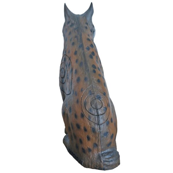 5598520762.jpg 3D-Ziel Luchs sitzend in Rückansicht mit sichtbarer Zielzone