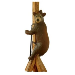 3D-Ziel Kleiner Braunbär kletternd mit Gurt