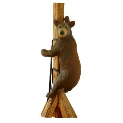 3D-Ziel Kleiner Braunbär kletternd mit Gurt