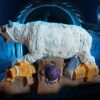 3D-Ziel Pharaoh’s Tombcat in einer blau beleuchteten Grabkammer