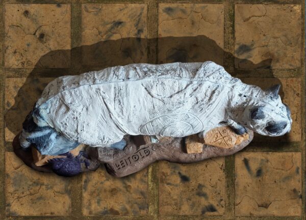 3D-Ziel Pharaoh’s Tombcat liegend in Draufsicht