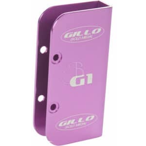 Gillo G1 Aluminium-Abdeckung mit Logo, Violett Gillo G1 Aluminium-Abdeckung mit Logo, Violett