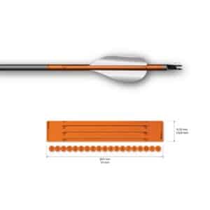 Socx Wrap for Spin Vanes on Easton X10 Solid Retro-Reflective Color