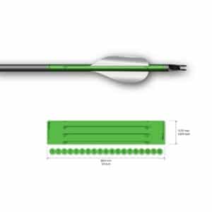 Socx Wrap for Spin Vanes on Easton ACE Solid Fluor Color
