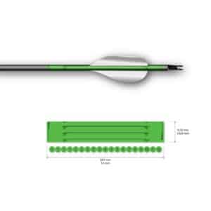 Socx Wrap for Spin Vanes on Easton X10 Solid Fluor Color