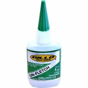 Gillo Debonder Un-Fletch Fletching for CA Glued Vanes and Feathers 1 oz Gillo Debonder Un-Fletch Fletching for CA Glued Vanes and Feathers 1 oz