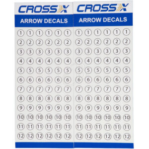 Cross-X Aufkleber Pfeilnummerierung