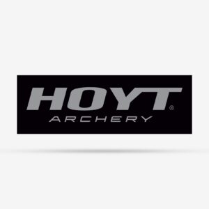 Hoyt Archery Banner, schwarz und grau, 8 x 2,5 Fuß