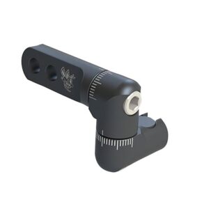 B-Stinger Infinity No Teeth Seitenstabilisator-Halter in Schwarz mit stufenloser Winkelverstellung