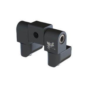 B-Stinger verstellbarer V-Bar Block in Schwarz mit zwei Stabilisator-Halterungen