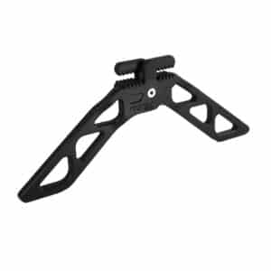 Schwarzer Apex Gear Split-Grip Bogenständer mit zwei Standbeinen