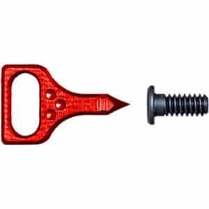 Roter AXCEL Achieve XP Zeiger mit Distanzstück und Schraube