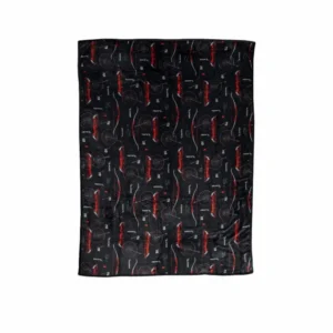 Hoyt Blanket 10-Ring vollständig ausgebreitet in schwarzem Design