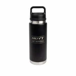 Schwarze Hoyt Yeti Rambler Bottle 26oz mit Chug Cap und Tragegriff